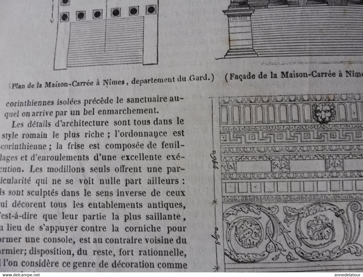 Année 1839: Sculpture PETITE PAYSANNE BRETONNE;Monuments romains (Nîmes,Vienne,St-Rémy,Aix);Le NAFA  aux îles Tonga;etc