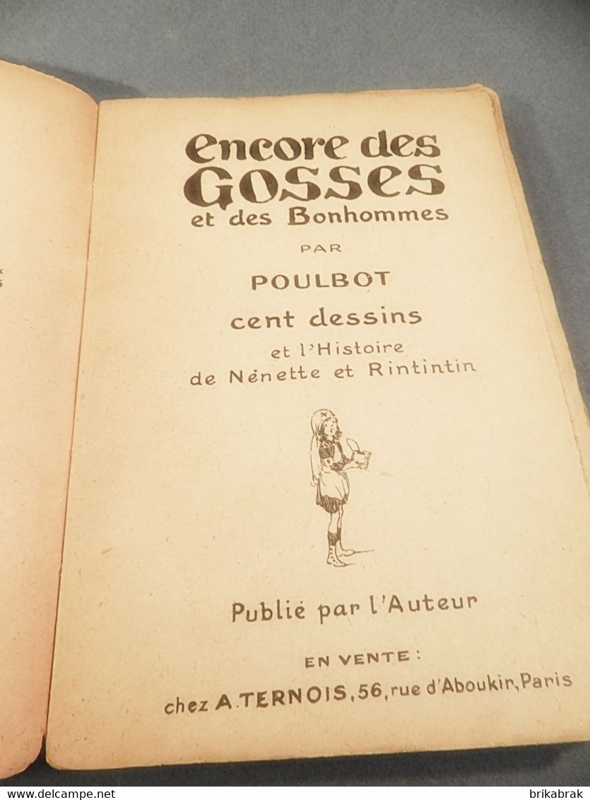 ° LIVRE ENCORE DES GOSSES ET DES BONHOMMES POULBOT + Dessin Illustration - Dessins