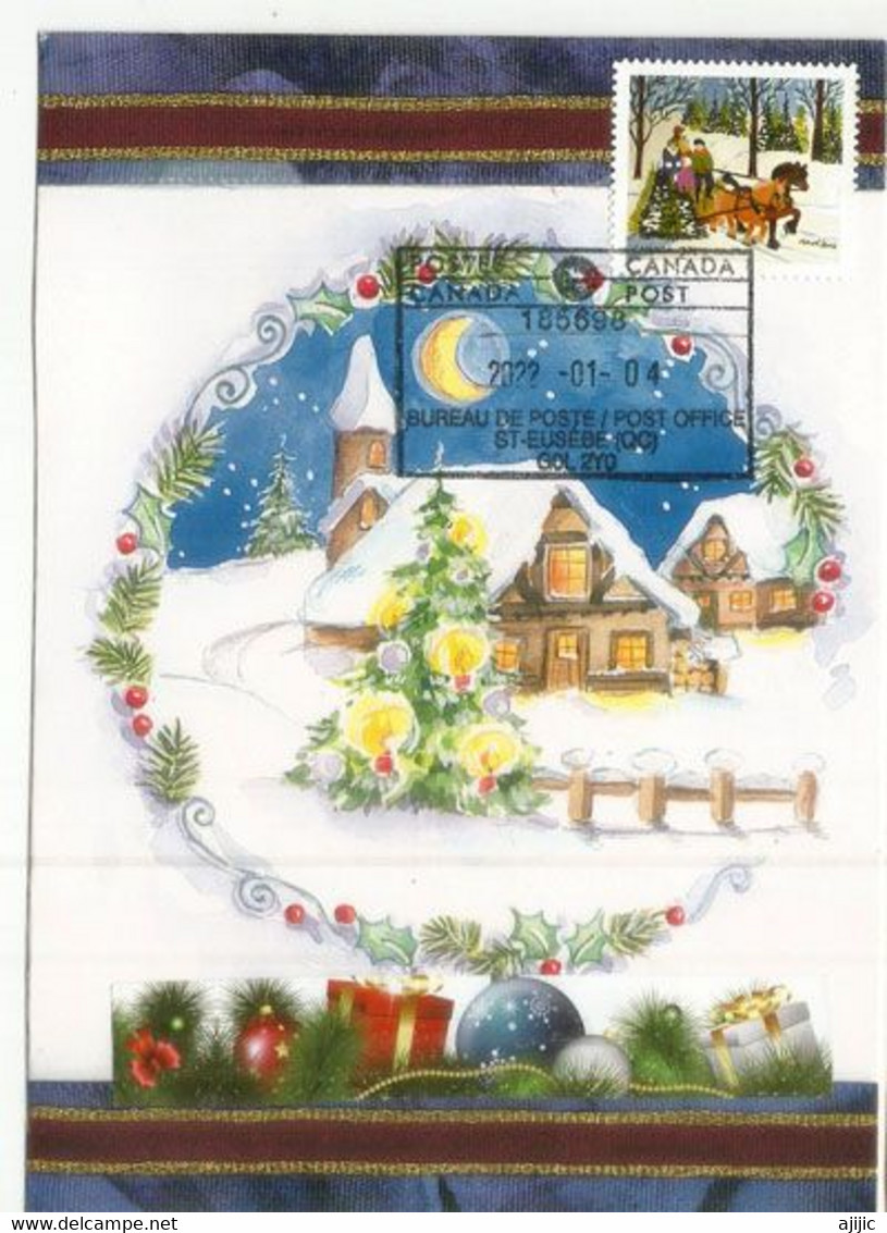 Merry Christmas From Quebec.  Maxi-card - Cartes-maximum (CM)