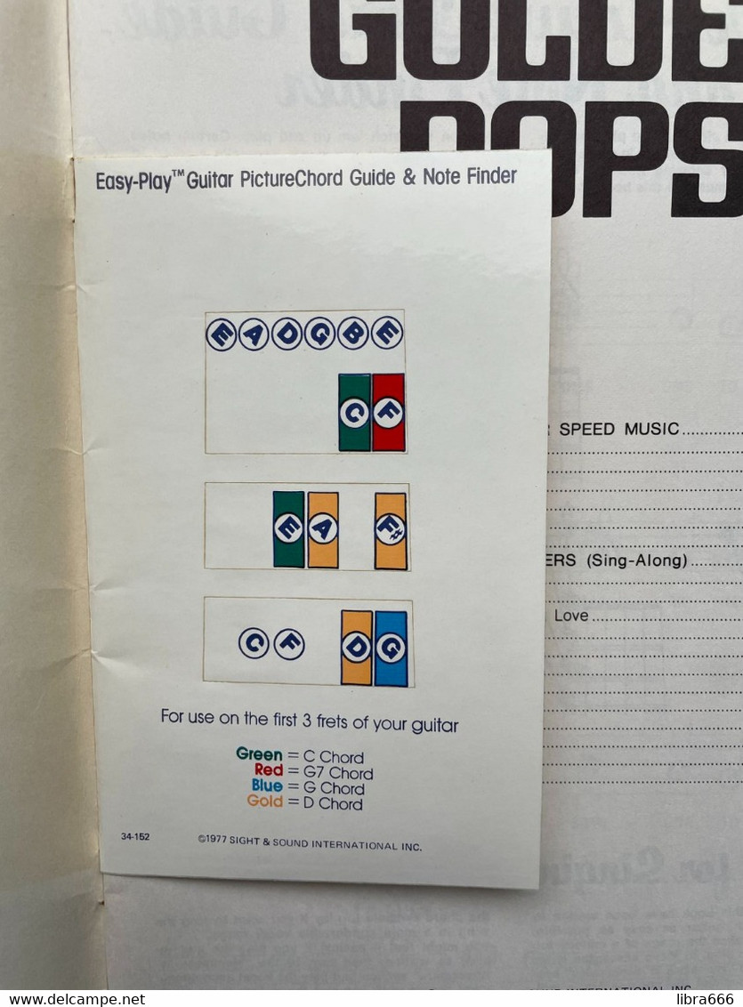 EASY-PLAY - GUITAR SPEED MUSIC 12 / GOLDEN POPS 1977 (19 Songs - 48 Pages) - Schule/Unterricht