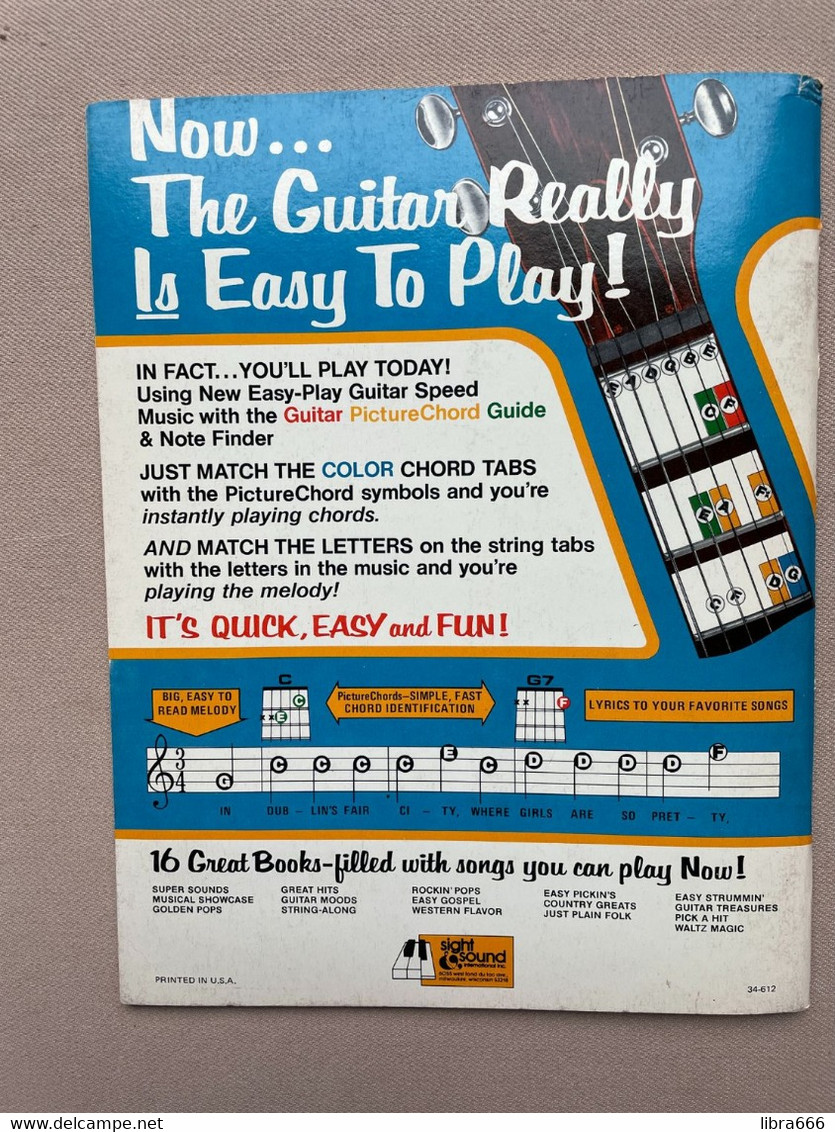 EASY-PLAY - GUITAR SPEED MUSIC 12 / GOLDEN POPS 1977 (19 songs - 48 pages)