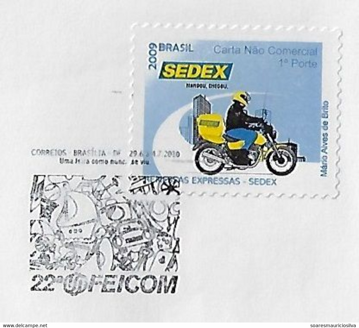 Brazil 2010 Cover With Commemorative Cancel Postmark  22nd Industry And Commerce Fair Of Brasília - Lettres & Documents