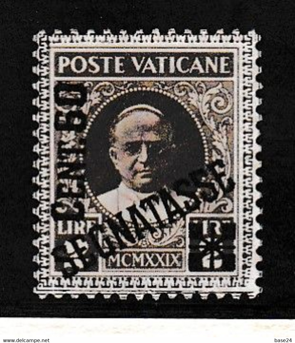 1931 Vaticano Vatican SEGNATASSE  POSTAGE DUE 60 Cent Su 2 Lire Bruno MNH** - Taxes