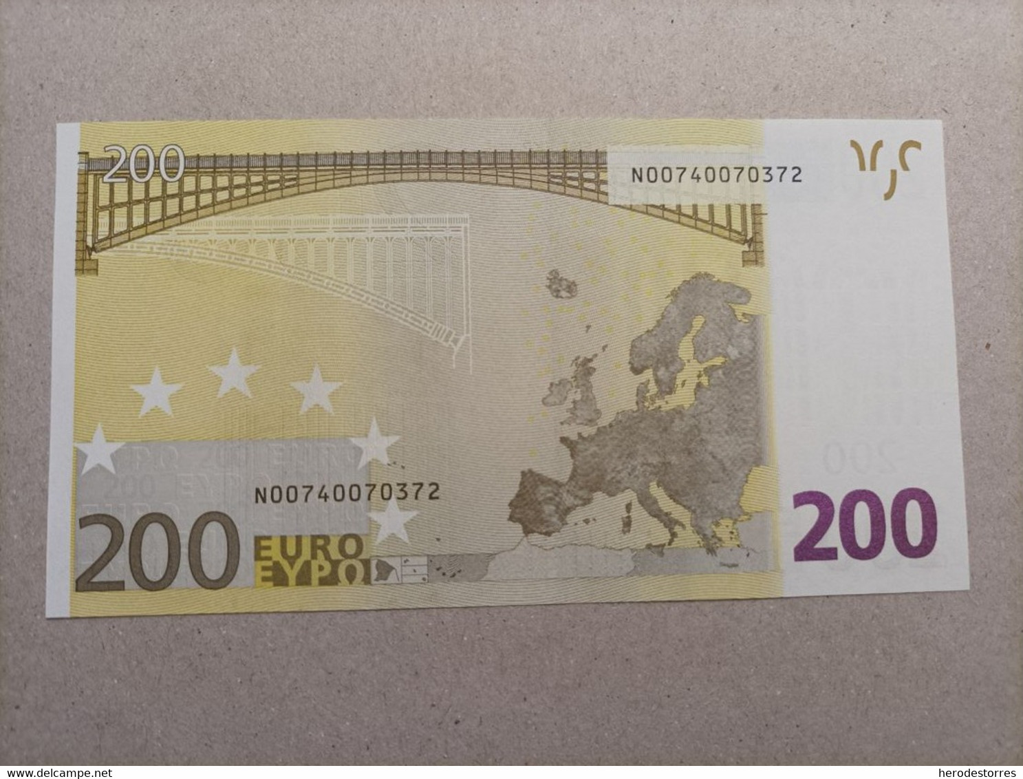 200 EUROS AUSTRIA(N), G001A1, First Position, Sehr Selten, Low Nummer, DUISEMBERG, UNC - 200 Euro