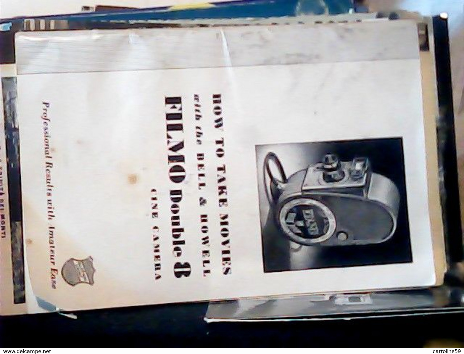 1942 Manual Guide How To Take Movies With Bell & Howell FILMO Double 8 Camera JB6318 - Cameras