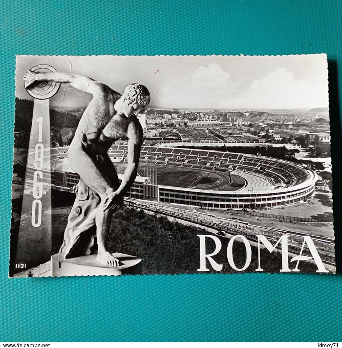 Cartolina Roma - (Stadio). Viaggiata 1960 - Stades & Structures Sportives