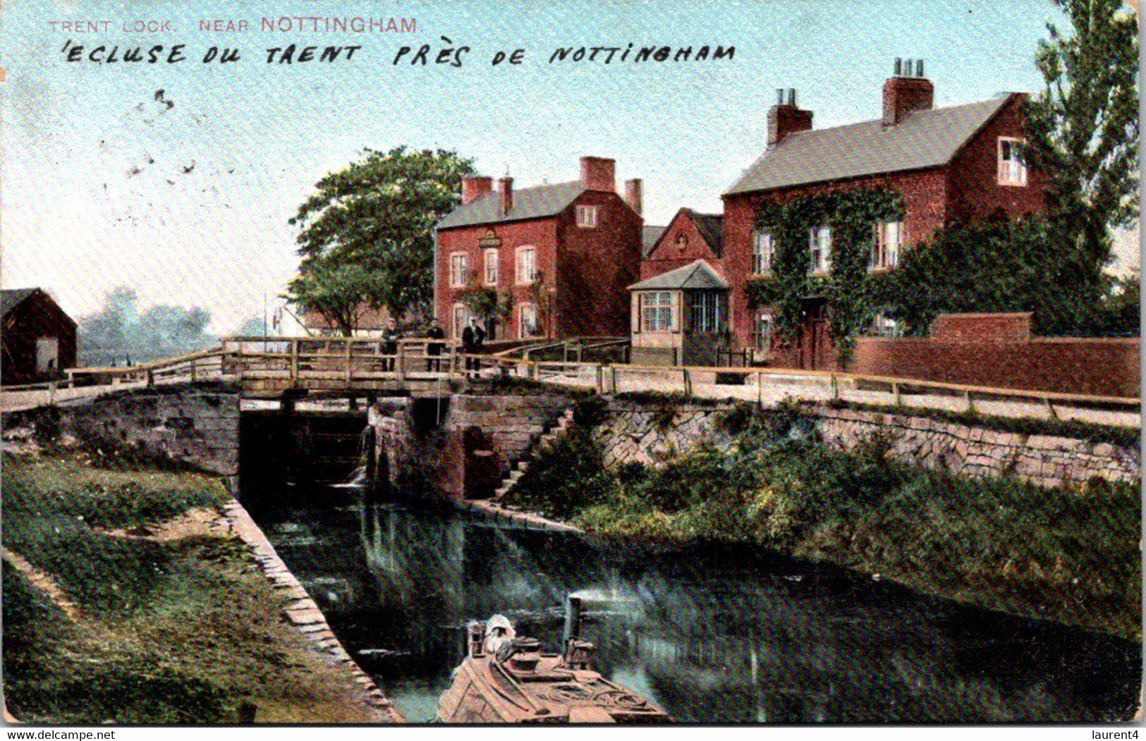 (1 N 50) VERY OLD - Colorise - Posted To France 1907 - UK - Trent Lock Near Notthingham - Nottingham