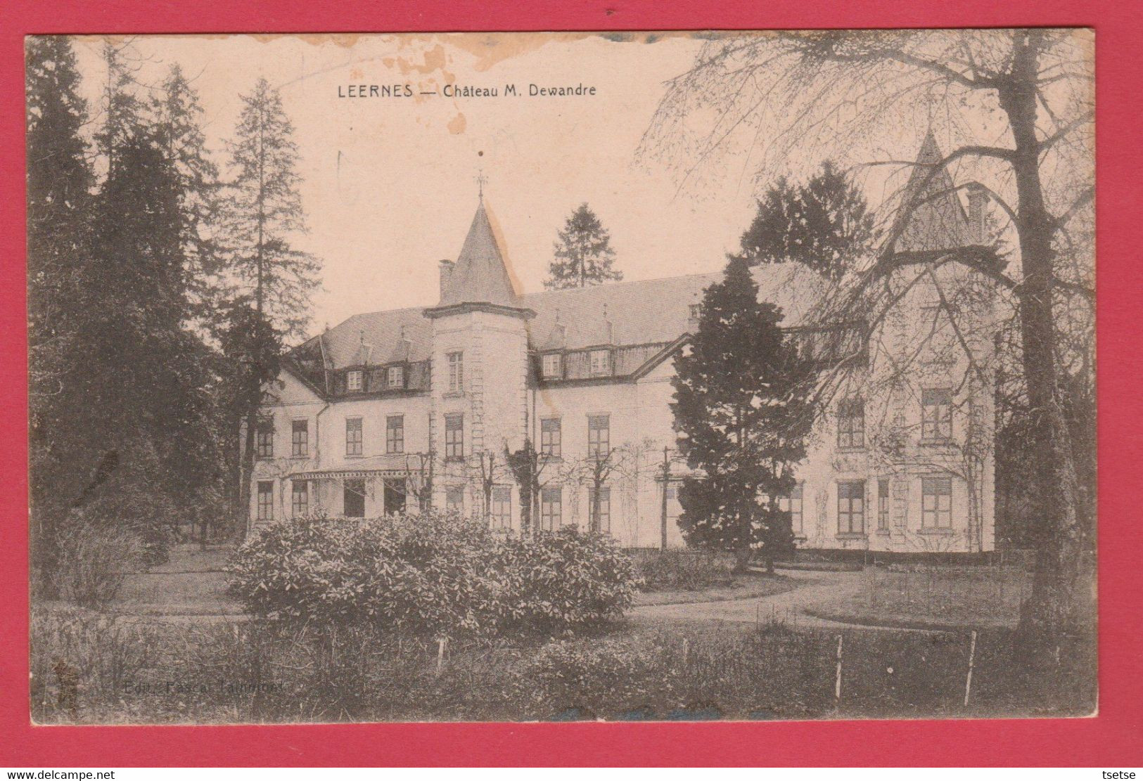 Leernes - Château M. Dewandre ( Voir Verso ) - Fontaine-l'Evêque