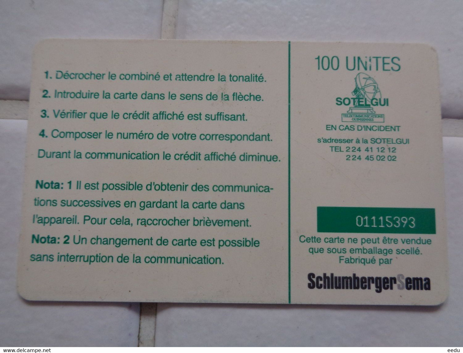 Guinea Phonecard - Guinée