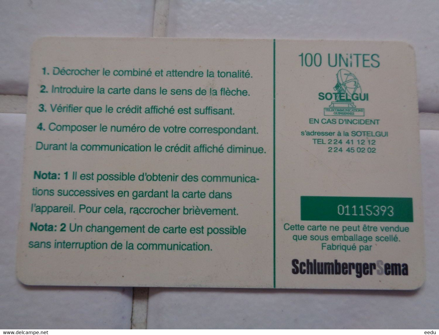 Guinea Phonecard - Guinea