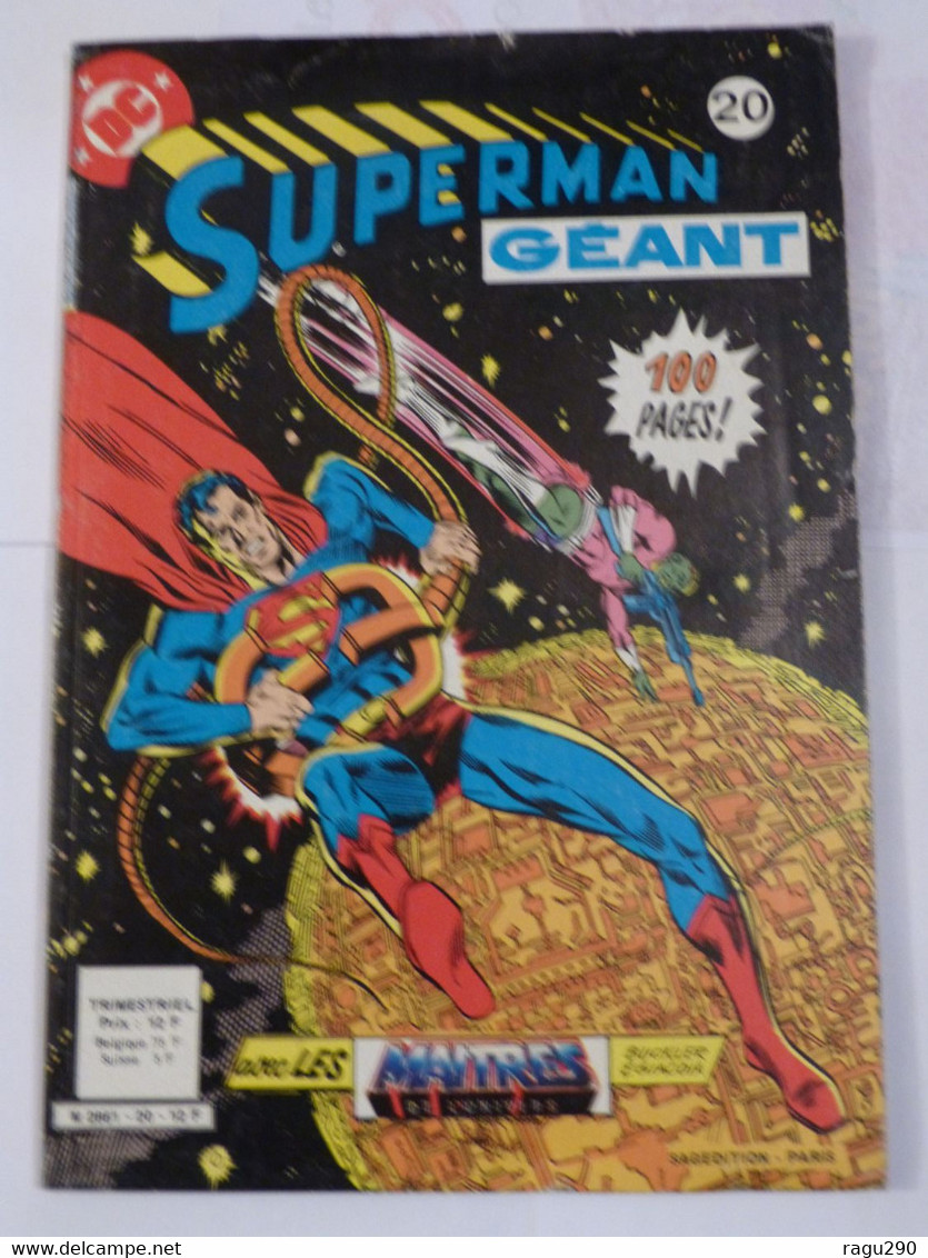 SUPERMAN GEANT    N° 20  Edition SAGEDITION - Superman