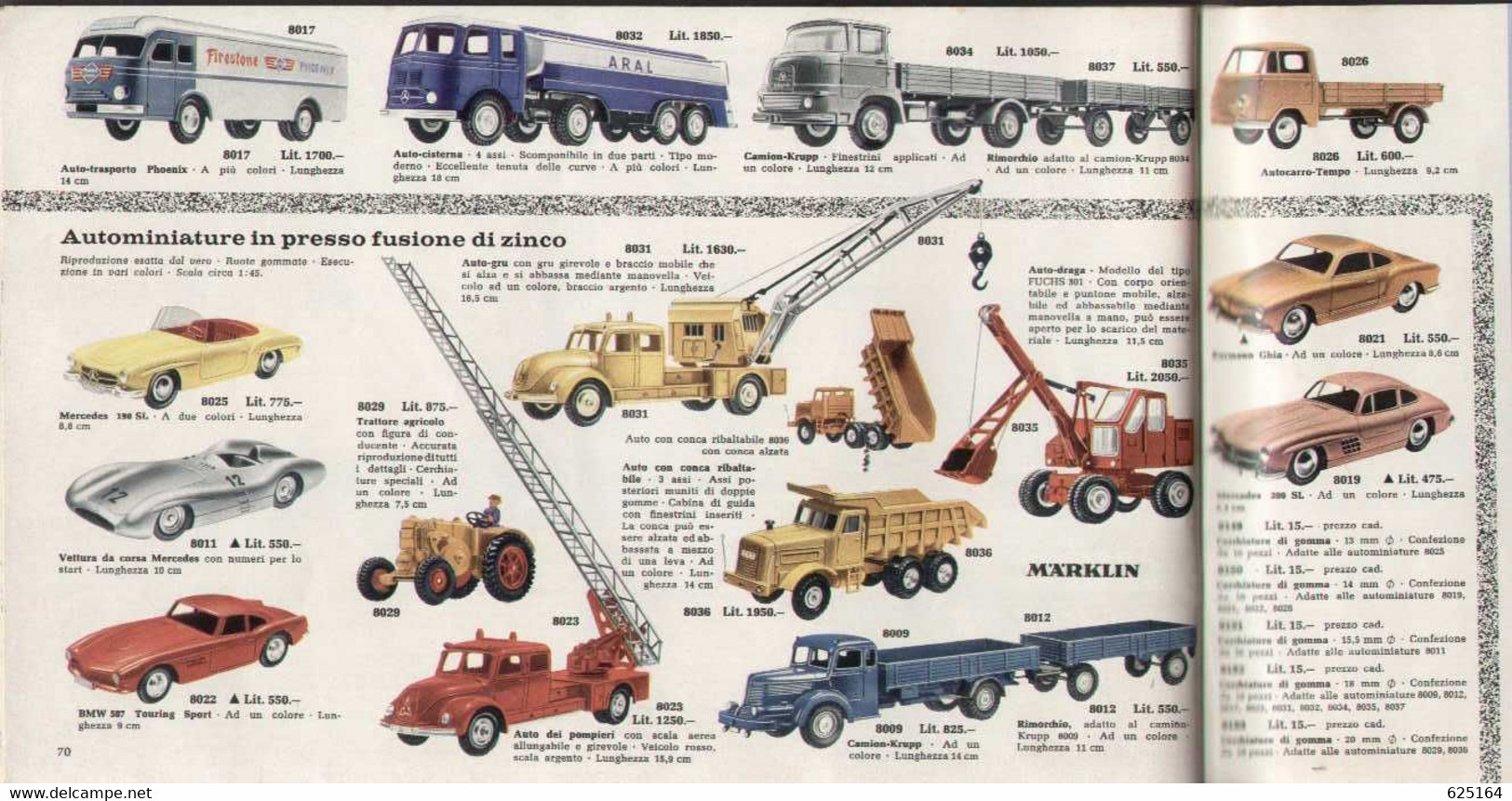 catalogue MÄRKLIN 1966-67  auf Italienisch in italiano - en italien