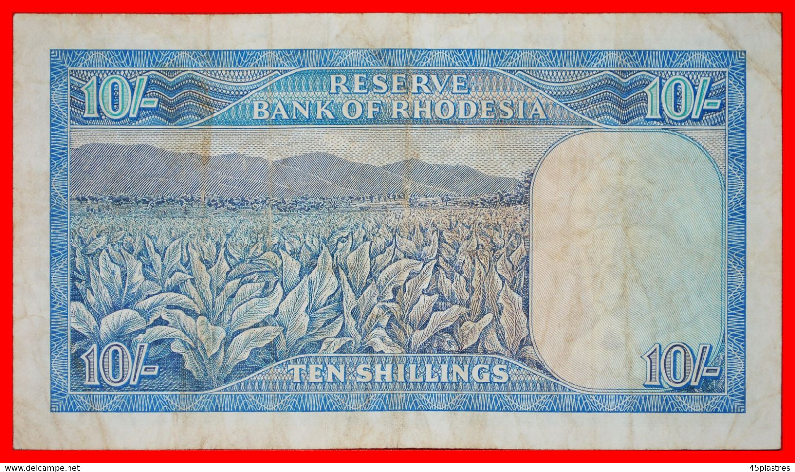 ~ RHODES (1853-1902): RHODESIA OF GREAT BRITAIN ★ 10 SHILLINGS 1966 RARE! CRISP!  LOW START ★ NO RESERVE! - Rhodesië