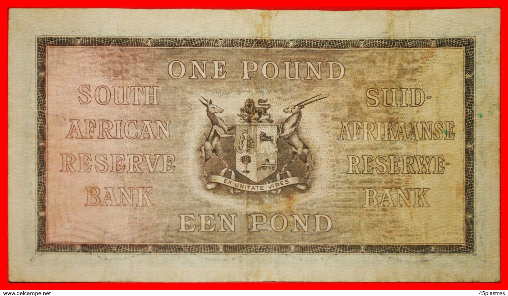 ~ SHIP (1928-1947): SOUTH AFRICA ★ 1 POUND 1940 RARITY! TO BE PUBLISHED!★LOW START ★ NO RESERVE! - Sudafrica