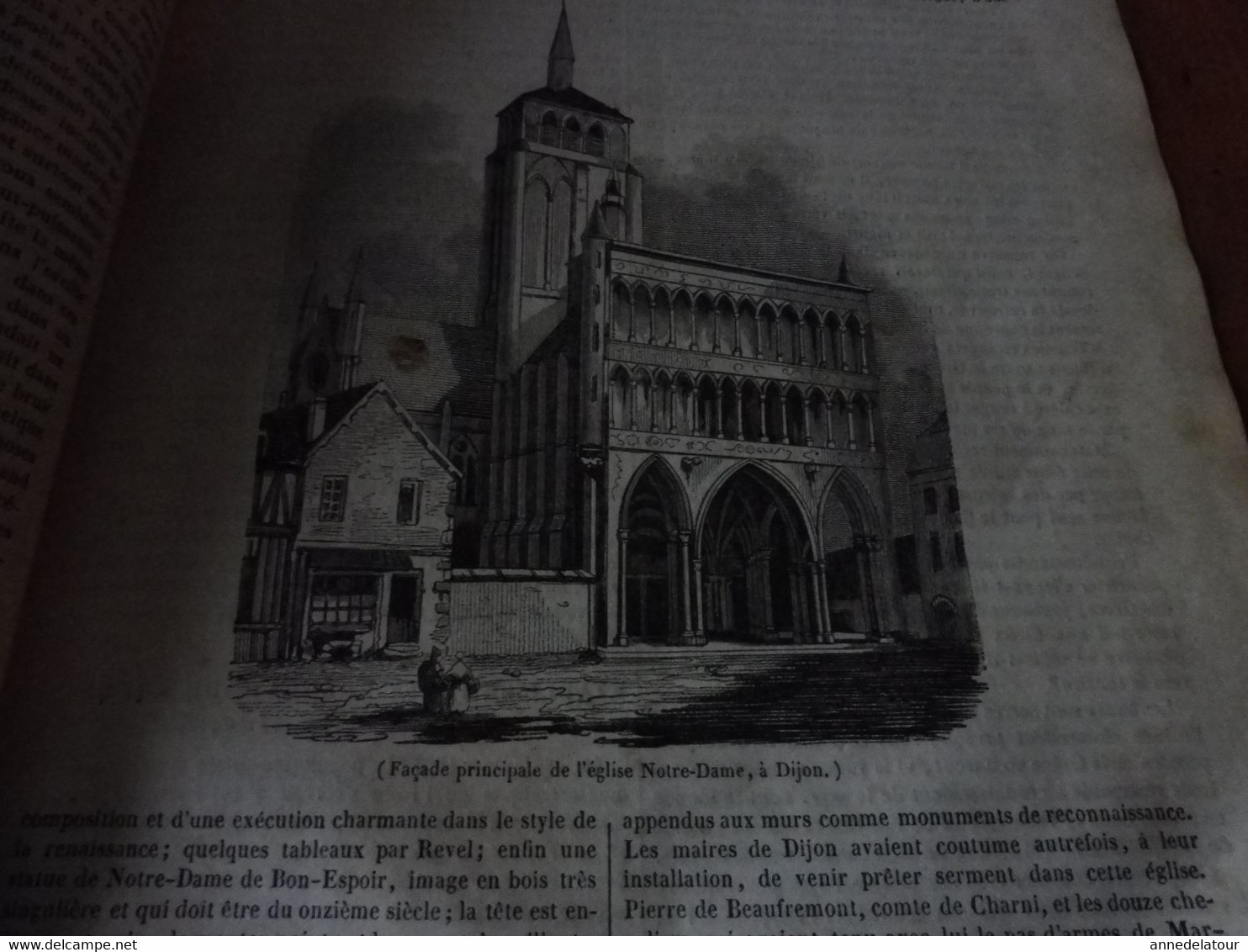 Année 1839: Conversation entre Charles-Quint et Don Carlos;Eglise N-D de DIJON; Drapeau de Napoléon à l'île d'Elbe;Etc