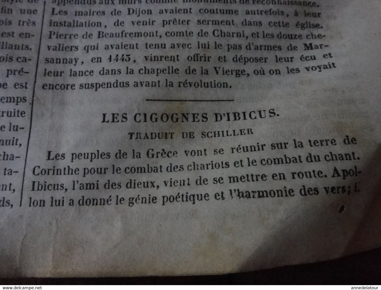 Année 1839: Conversation entre Charles-Quint et Don Carlos;Eglise N-D de DIJON; Drapeau de Napoléon à l'île d'Elbe;Etc