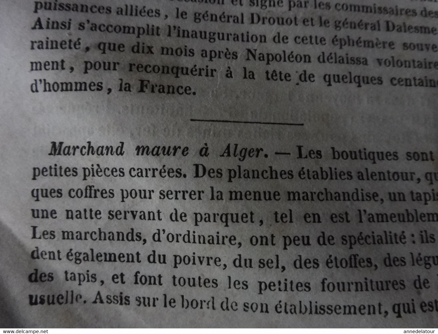 Année 1839: Conversation entre Charles-Quint et Don Carlos;Eglise N-D de DIJON; Drapeau de Napoléon à l'île d'Elbe;Etc