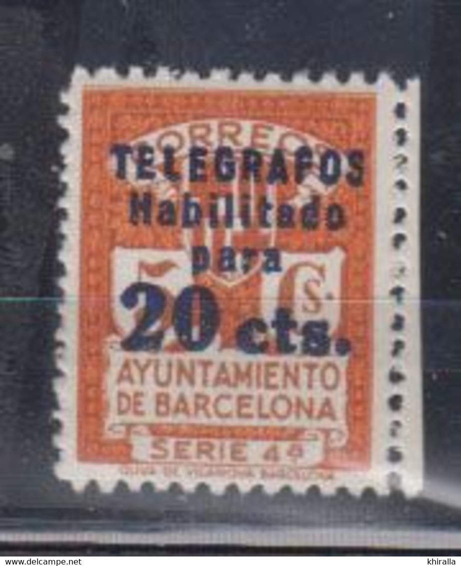 ESPAGNE  Barcelone   1934        N°   19    ( Neuf Avec Chraniéres )       COTE    44 € 50      ( S 550 ) - Barcelona