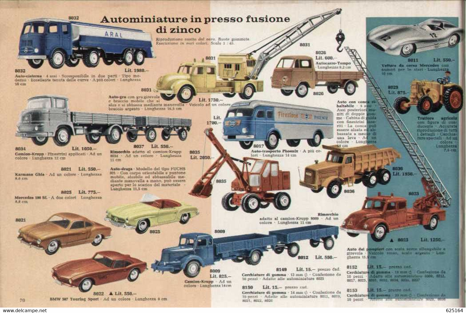 catalogue MÄRKLIN 1967-68  auf Italienisch - in italiano  - en italien