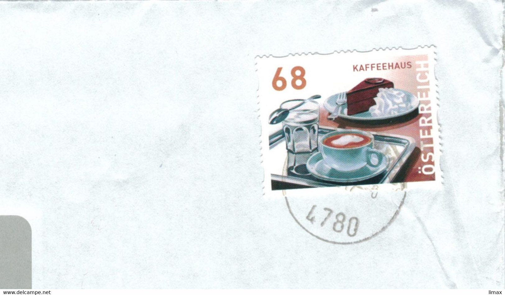 Österreich Dispenser-Marke 68 Cent 4780 Schärding 2017 Kaffeehaus - Covers & Documents