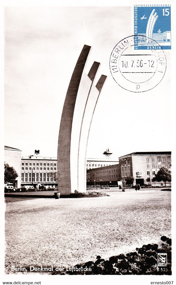 Maximumkarte (MC - Karte) – Berlin – Denkmal Der Luftbrücke - Tempelhof