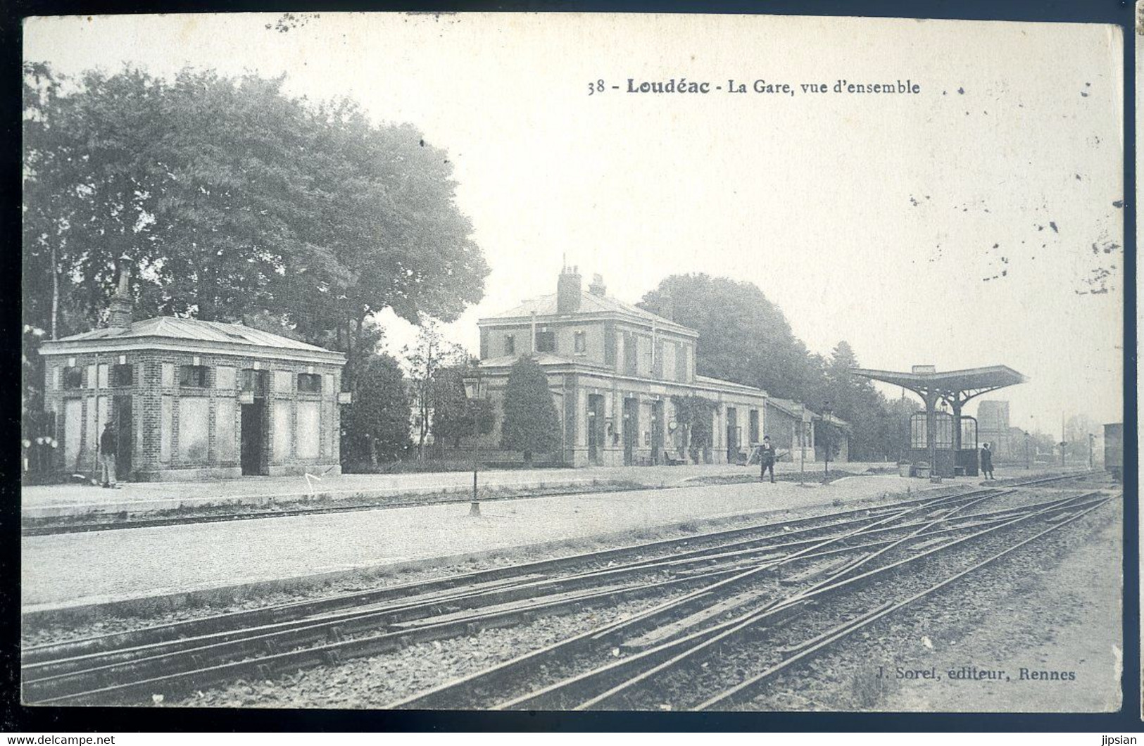 Cpa Du 22 Loudéac La Gare , Vue Ensemble    AOUT22-73 - Loudéac