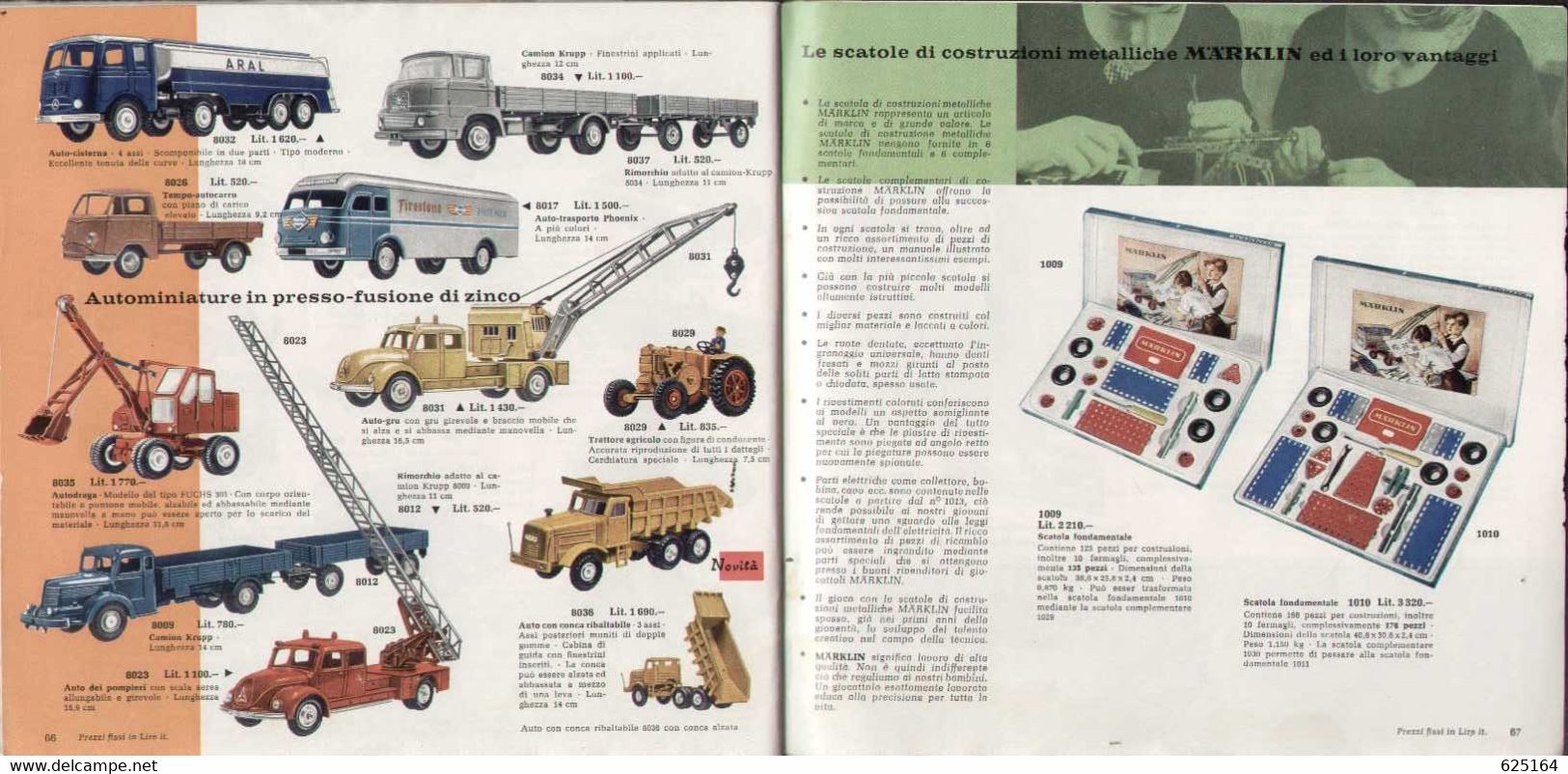 Catalogue MÄRKLIN 1964-65  Auf Italienisch - In Italiano - En Italien - Non Classés