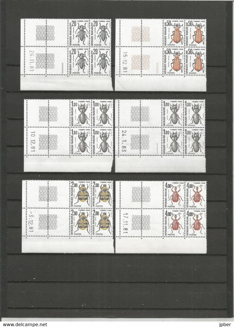 France - Timbres-Taxe - N° 104 à 112 ** Bord De Feuille Avec Coin Daté - 1859-1959 Used