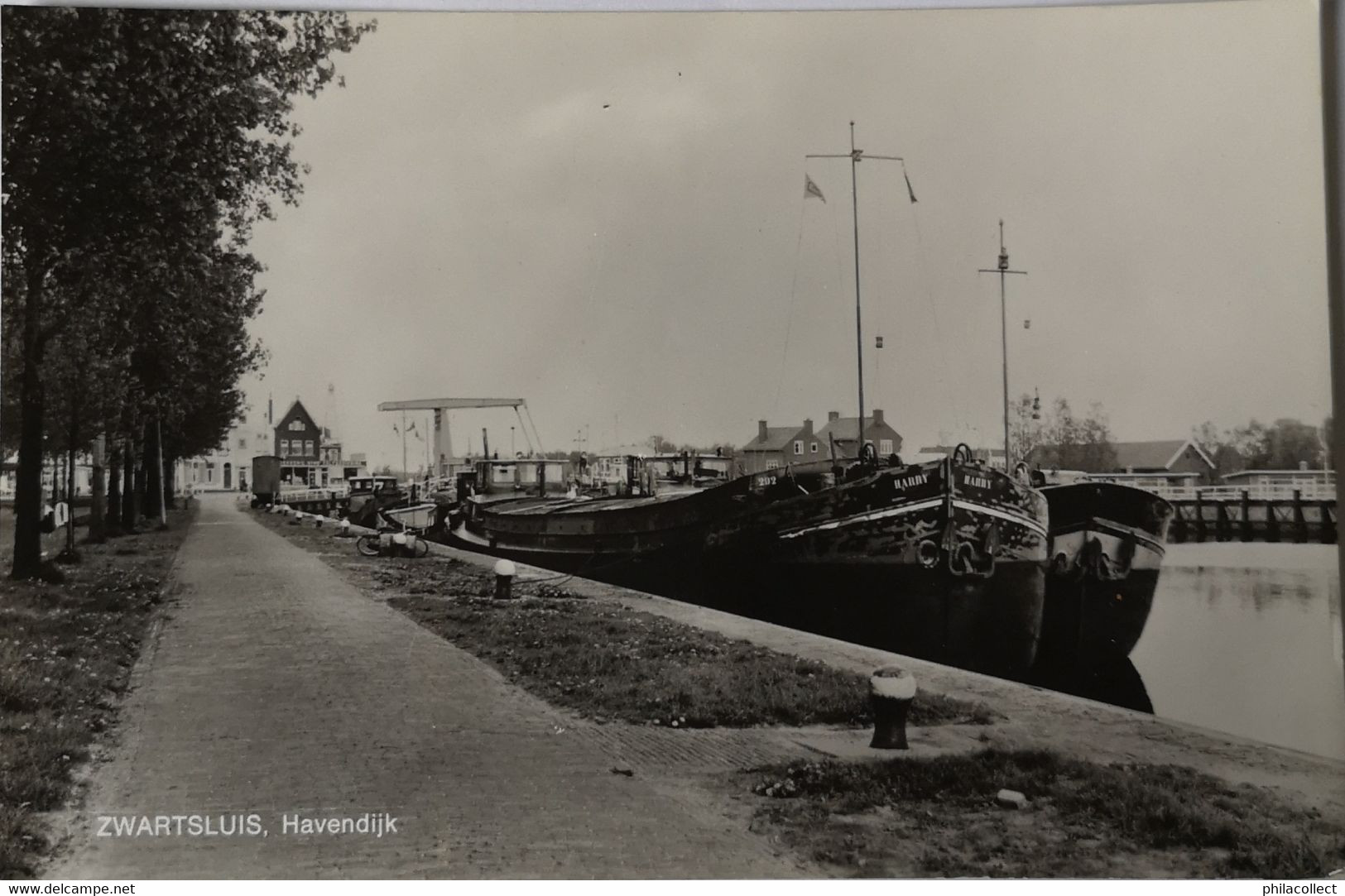 Zwartsluis (Ov.) Havendijk  (Schip - Binnenvaart) 1974 - Otros & Sin Clasificación