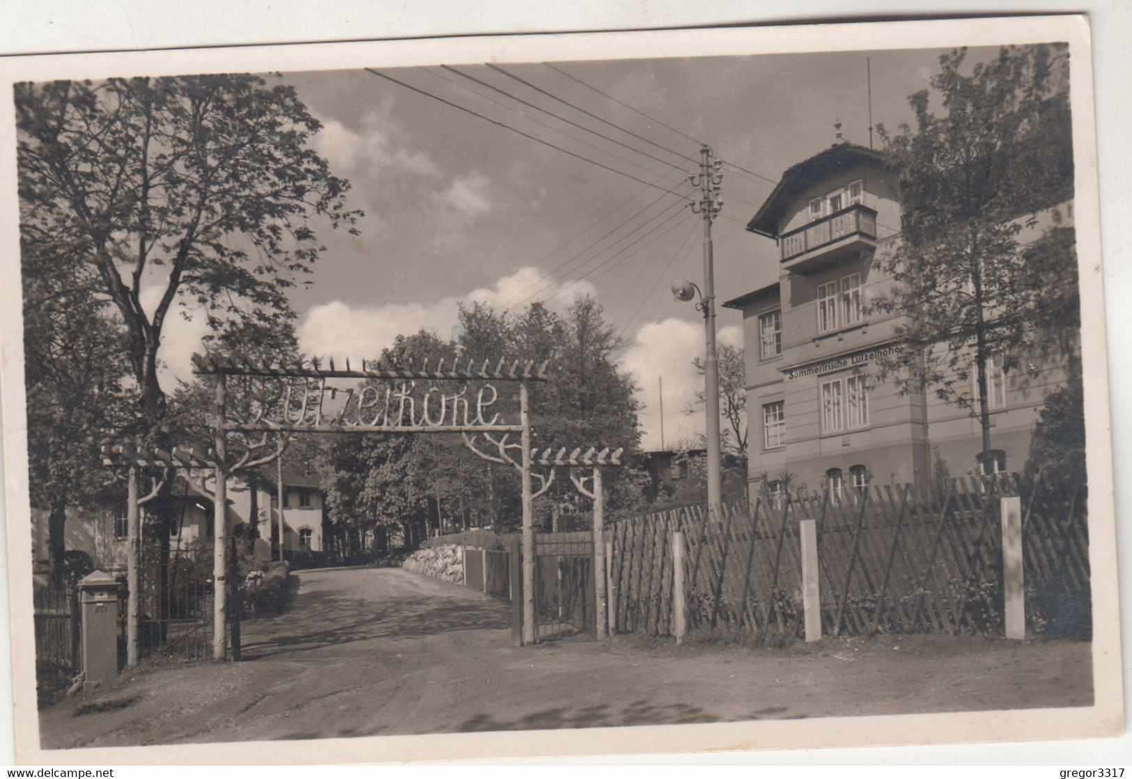 C1993) LÜTZELHÖHE B. FRANKENBERG I. Sa. - Tolle Sehr Alte AK - Eingang FOTO AK - Frankenberg