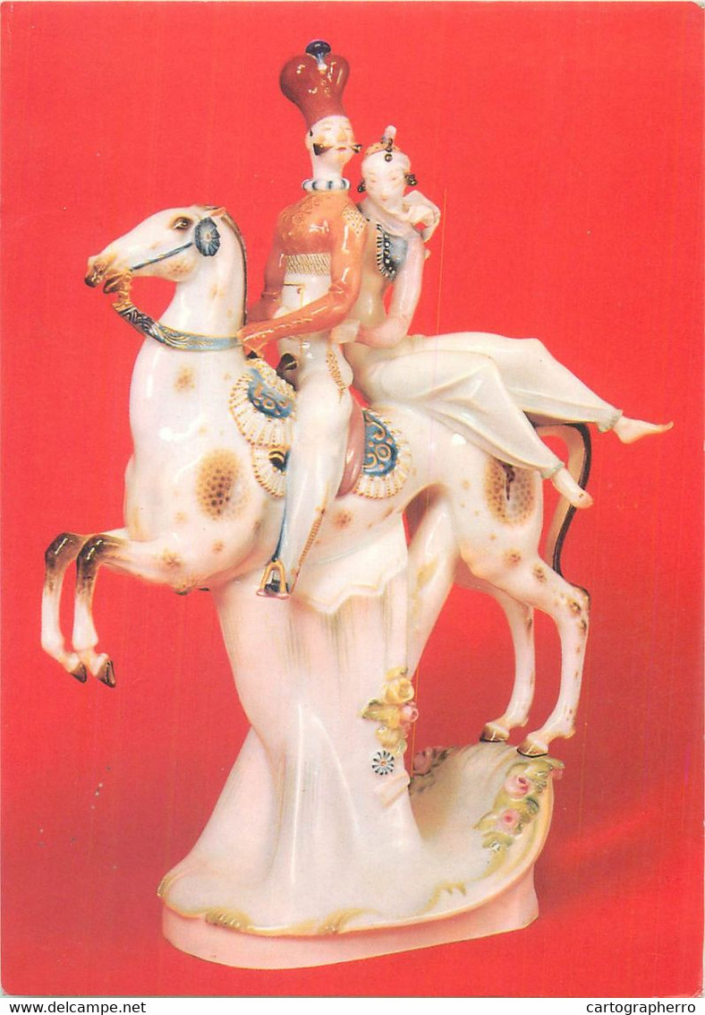 Fine Arts Postcard Gruppe Entführung Porzellan-Manufaktur Meissen P. Scheurich - Sculptures