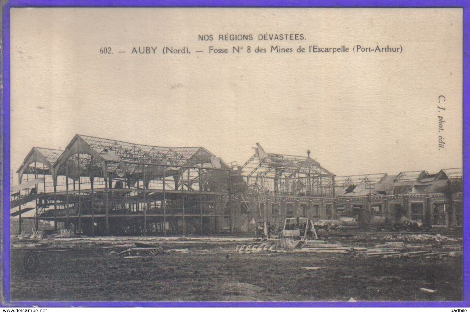 Carte Postale 59. Auby  Mine De L'Escarpelle   Fosse N°8   Très Beau Plan - Auby