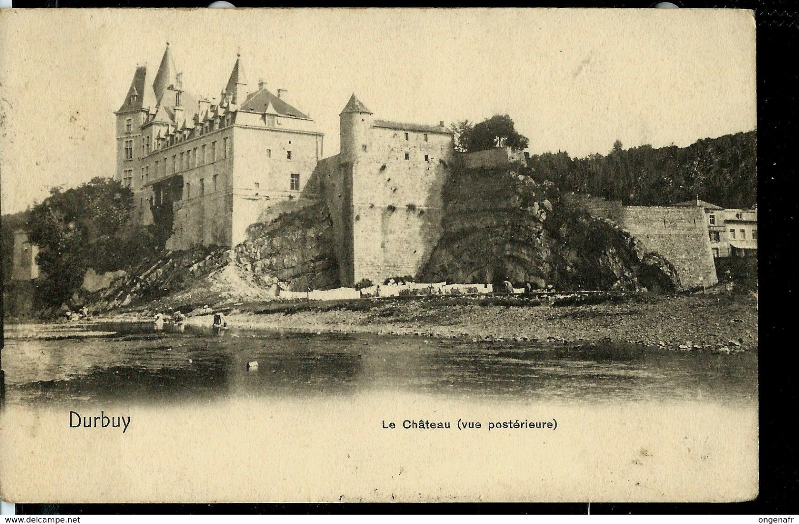 Carte-vue: Durbuy - Le Château - Obl. DURBUY 12/081908 - Landelijks Post