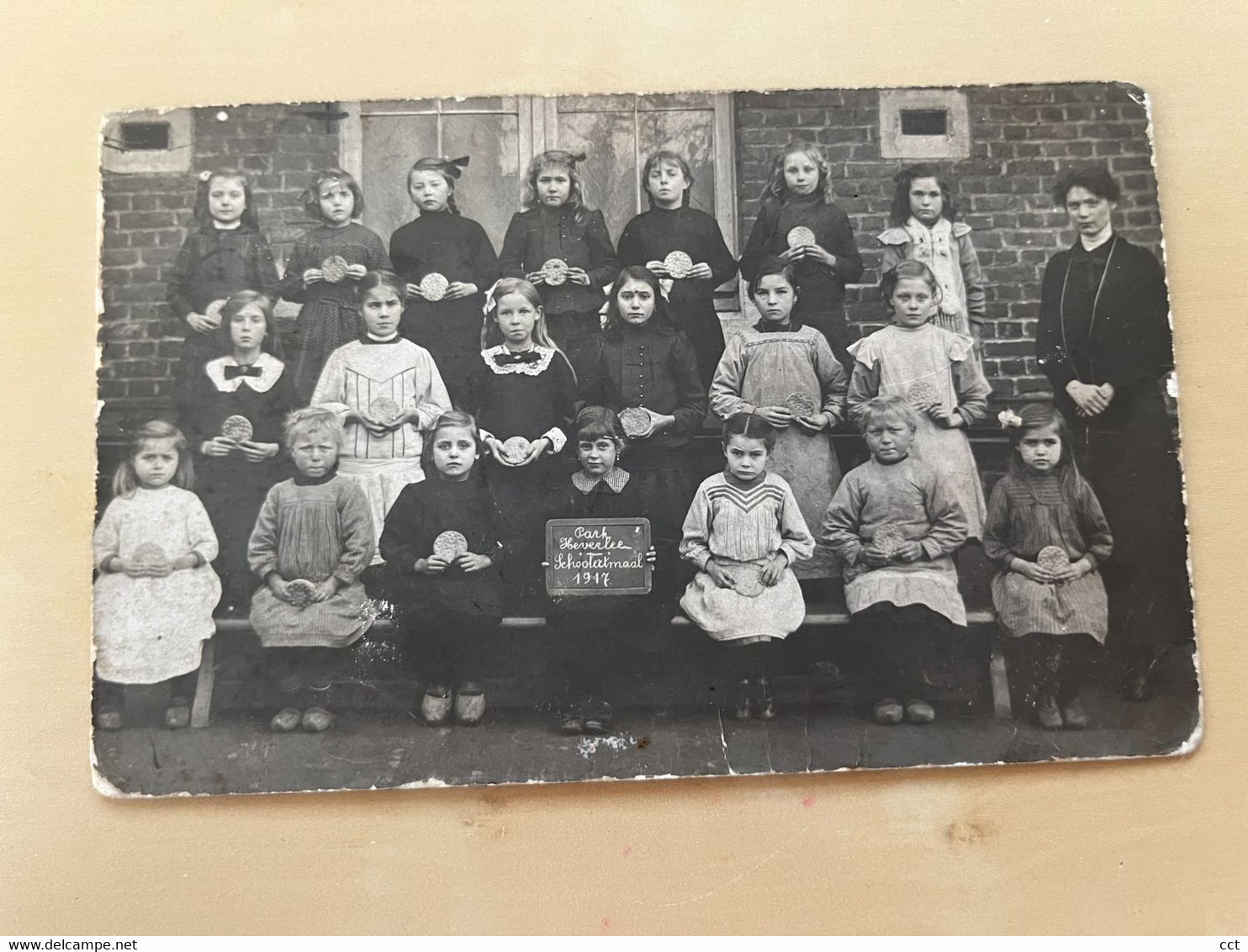 Heverlee  Leuven   FOTOKAART    Park Heverlee  Schooleetmaal 1917 - Leuven