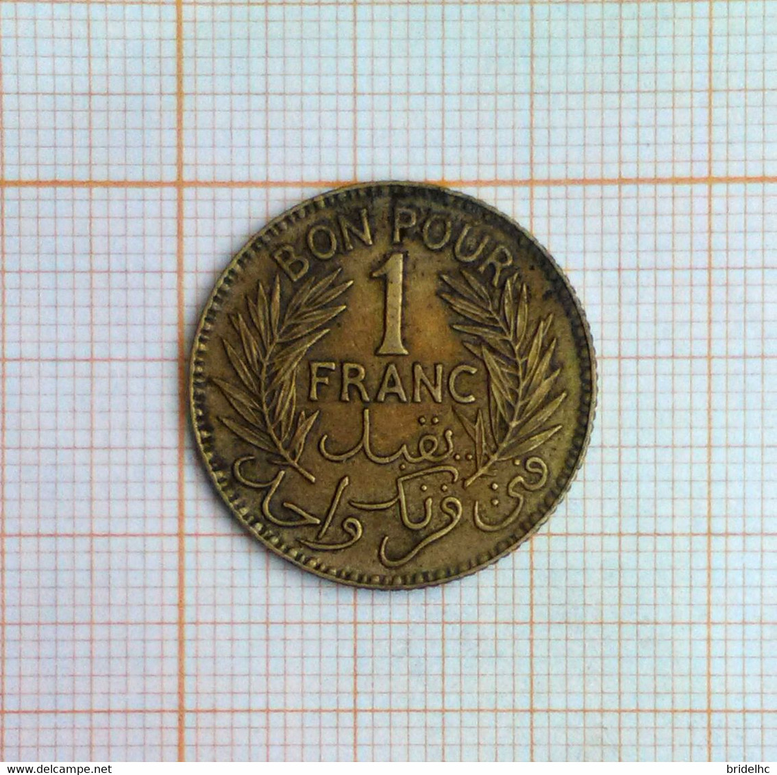 Tunisie 1 Franc Chambre De Commerce 1921 - Monétaires / De Nécessité