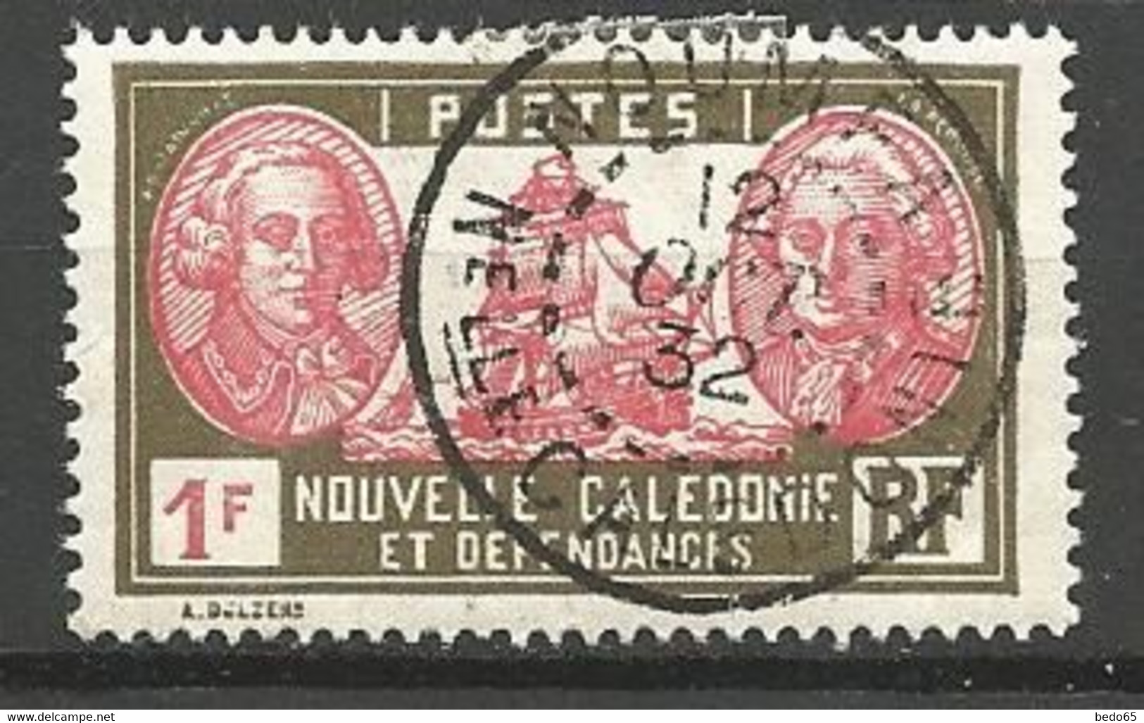 NOUVELLE CALEDONIE N° 154 CACHET NOUMEA - Gebruikt