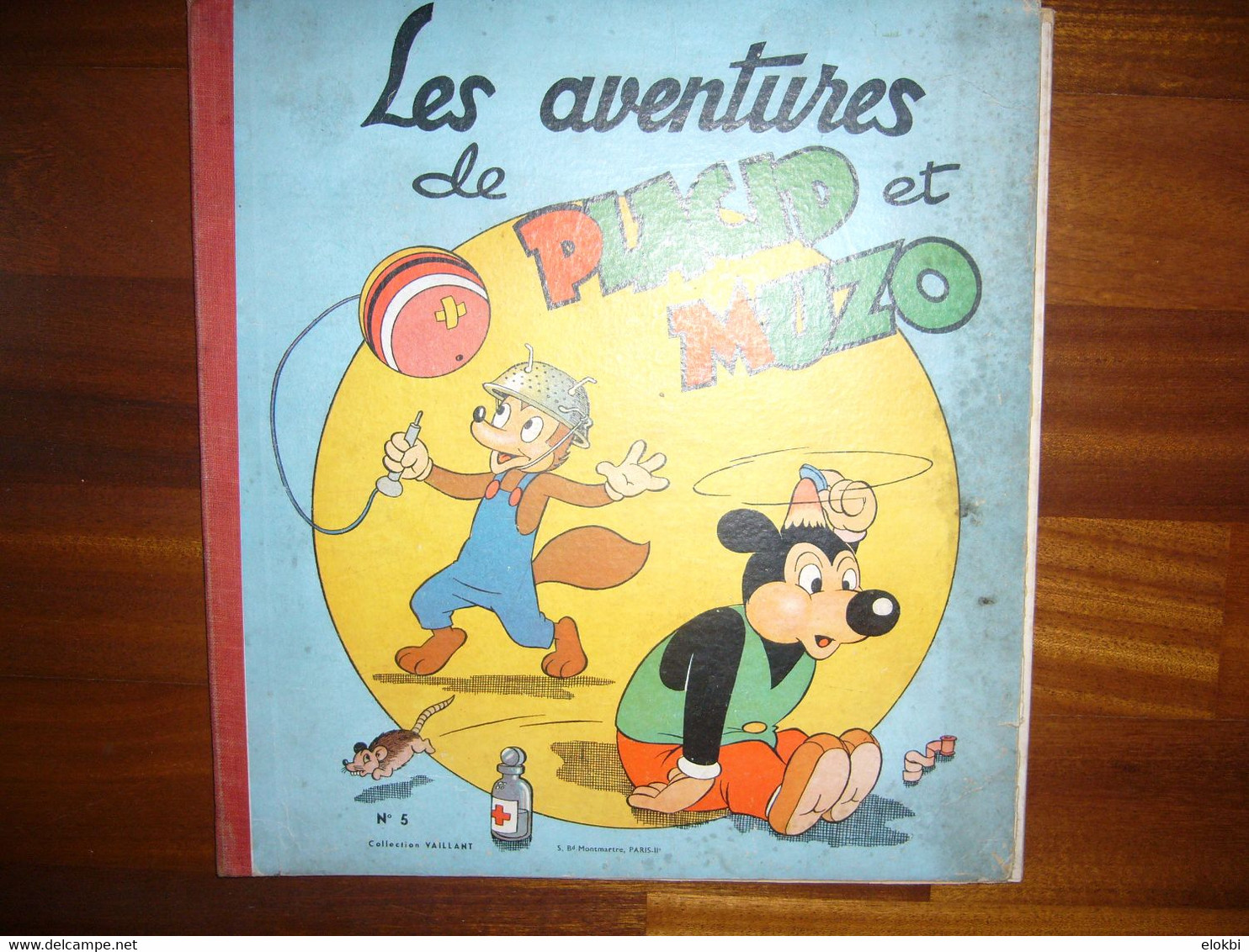 Les aventures de Placid et Muzo - Lot composé par la série des numéros 3 à 11 - Editions Vaillant 1952 - 1962