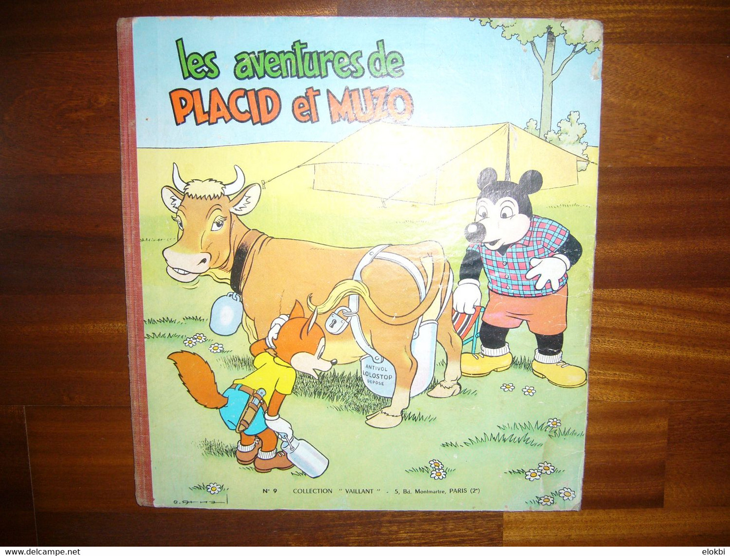 Les aventures de Placid et Muzo - Lot composé par la série des numéros 3 à 11 - Editions Vaillant 1952 - 1962