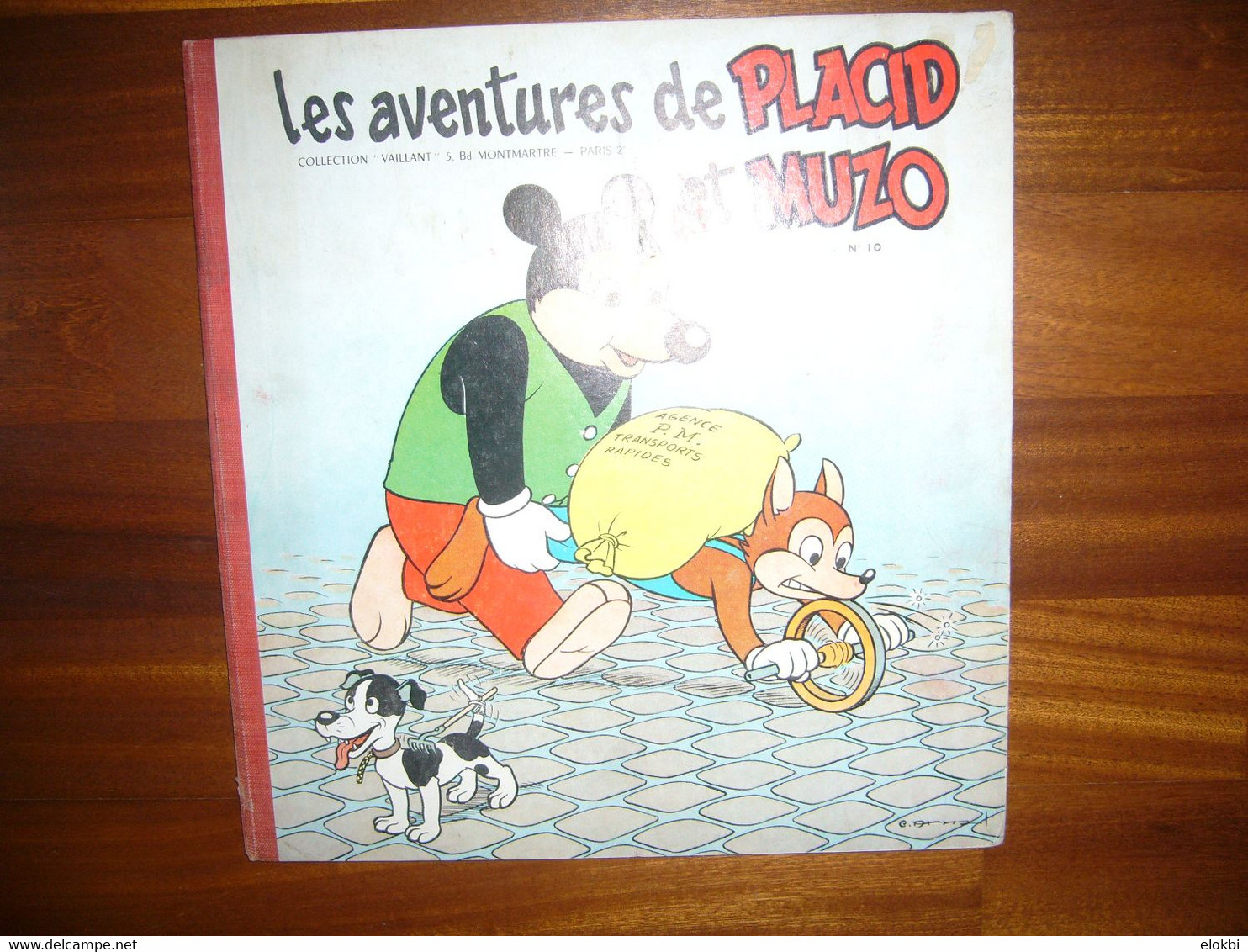 Les aventures de Placid et Muzo - Lot composé par la série des numéros 3 à 11 - Editions Vaillant 1952 - 1962