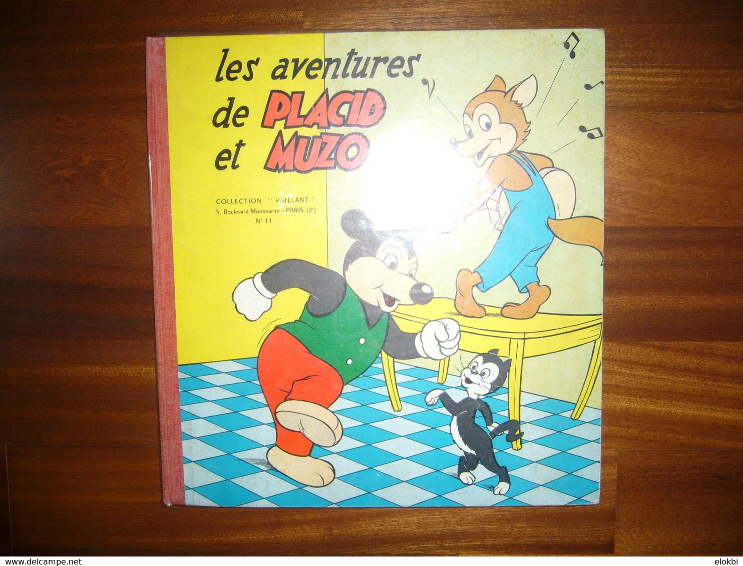 Les aventures de Placid et Muzo - Lot composé par la série des numéros 3 à 11 - Editions Vaillant 1952 - 1962