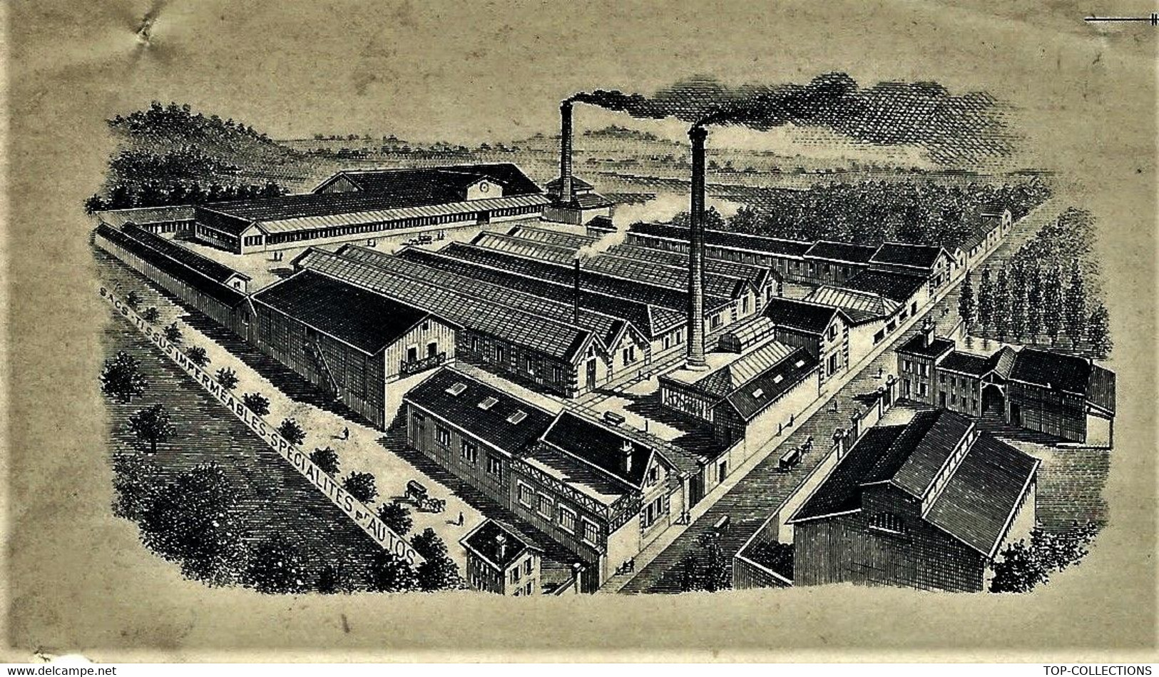 1919 ENTETE MANUFACTURE BACHES TOILE CUIR Villeneuve Sur Yonne (Yonne) Pour Le Puy Haute Loire B.E.V.SCANS - 1900 – 1949