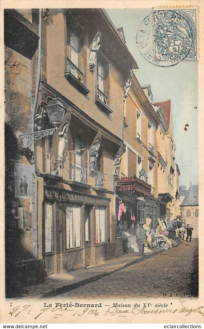 La Ferté Bernard         72        Maison  Commerce Et Café Du 15 ème Siècle          (voir Scan) - La Ferte Bernard