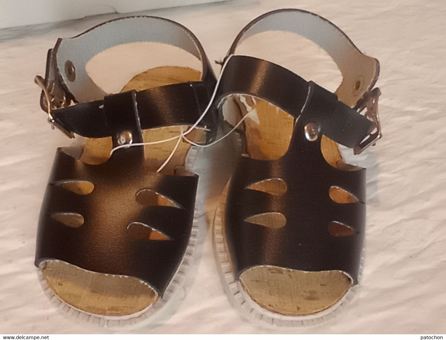 Sandale Bébé Baby Made In Italy Taille 20 Soit 13cm Cuir Liège élastomère Neuve! - Schuhe