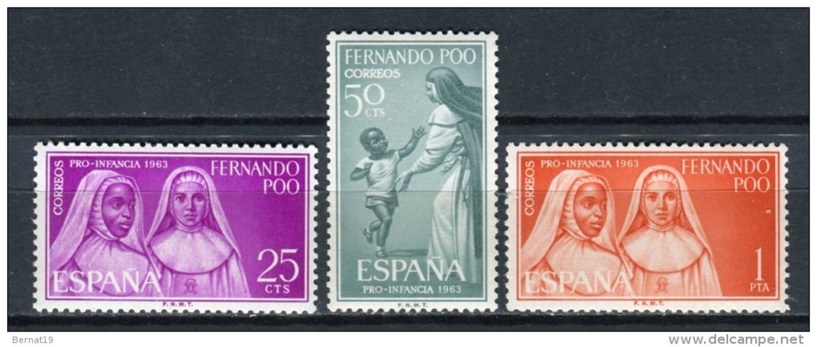 Fernando Poo 1963. Edifil 215-17 X 2 ** MNH - Fernando Po