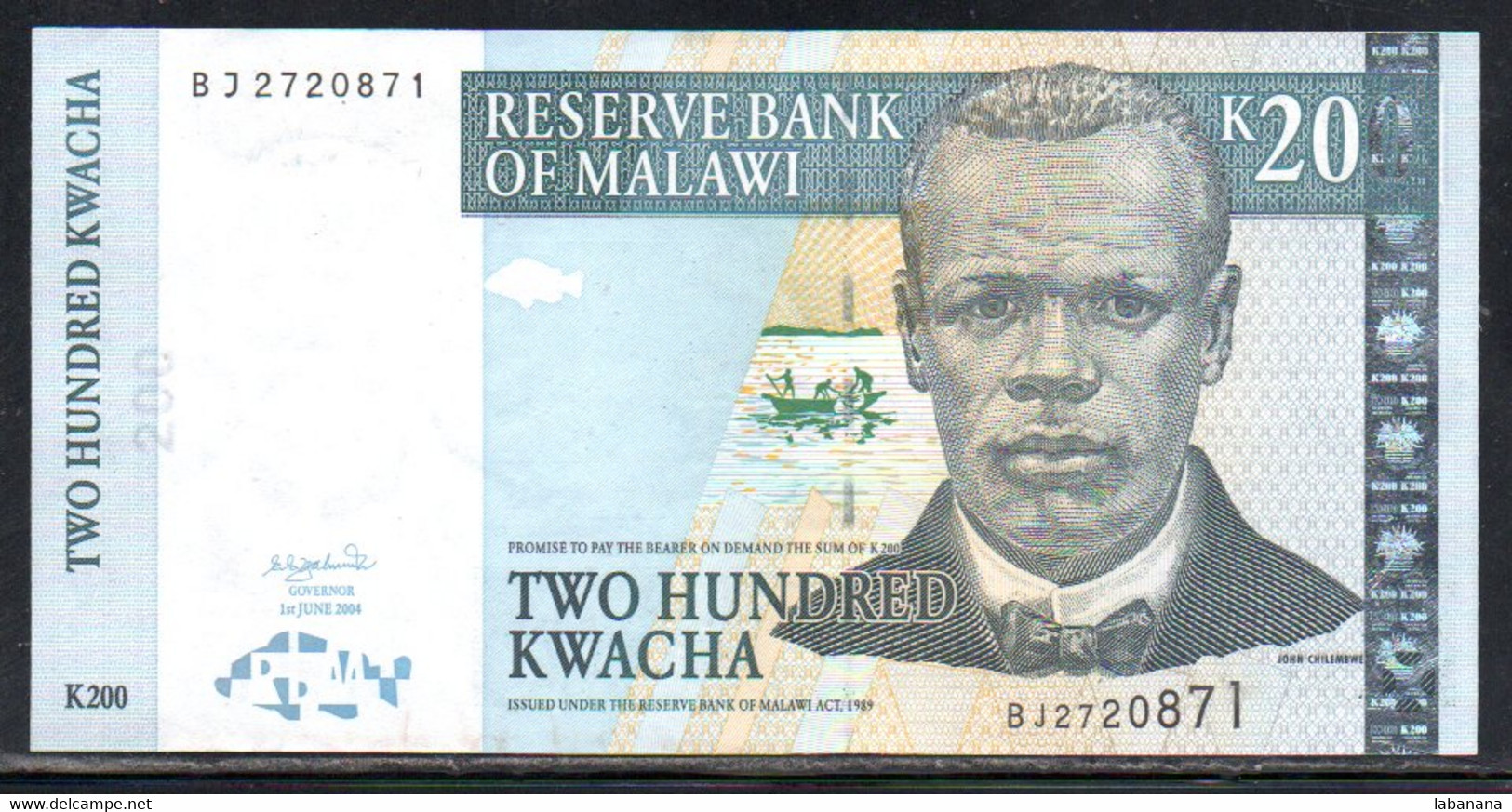 659-Malawi 200 Kwacha 2004 BJ272 Neuf/unc - Malawi