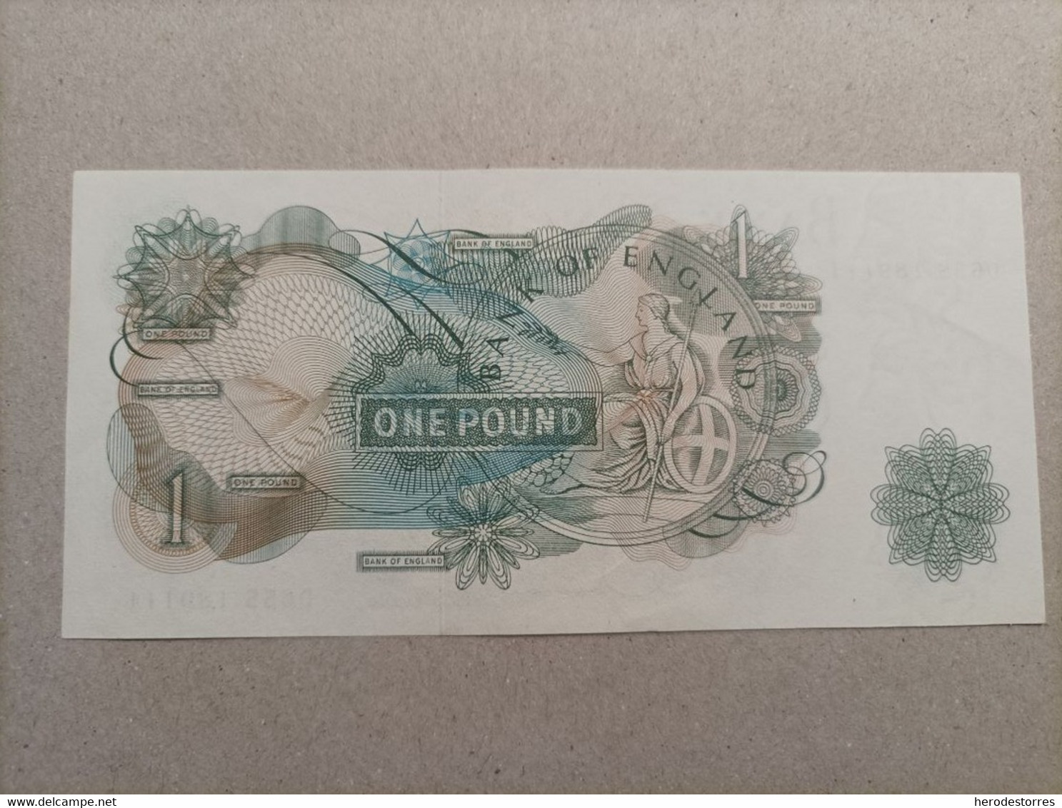 Billete De Inglaterra De 1 Libra, Año 1960, AUNC - 1 Pound