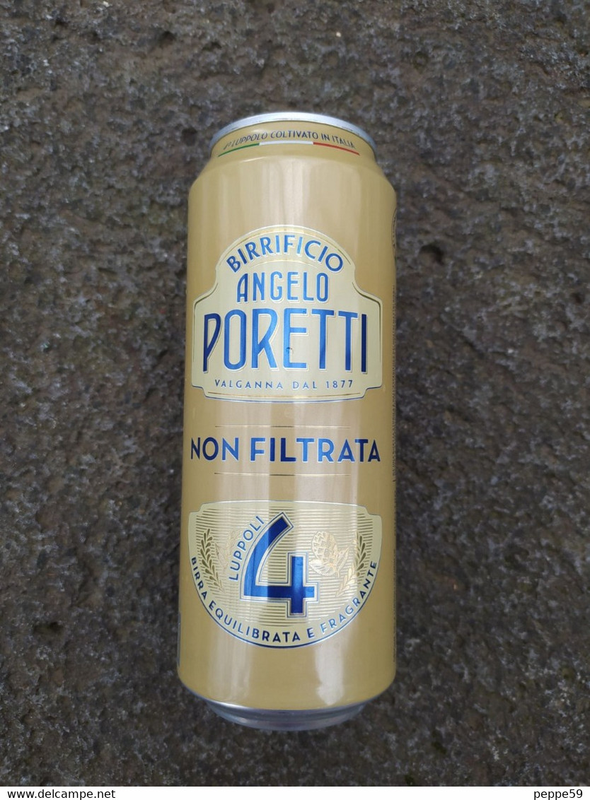 Lattina Italia - Birra Poretti Non Filtrata - 50 Cl - ( Vuota ) - Blikken