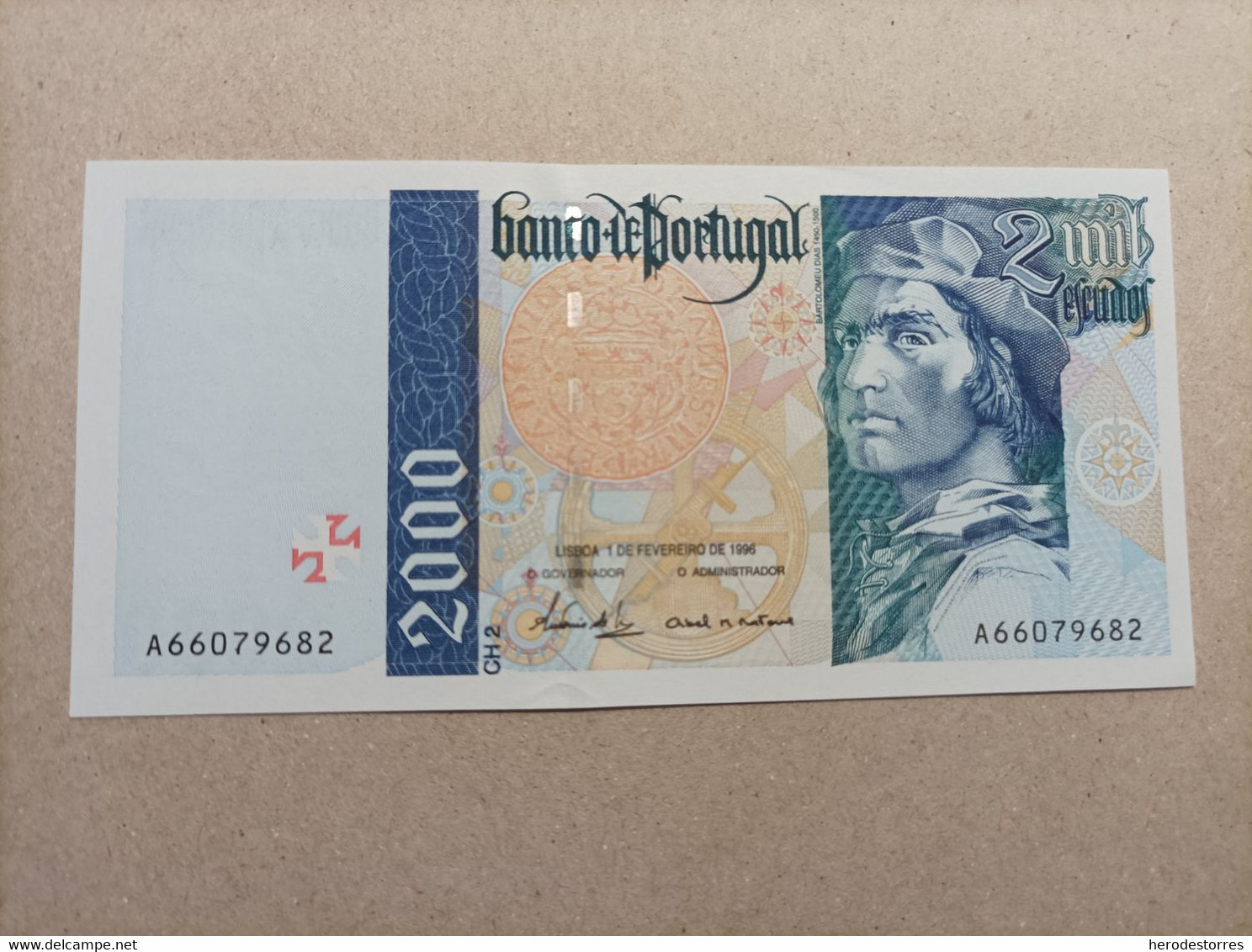 Billete De Portugal De 2000 Escudos Serie A, Año 1996, UNC - Portugal