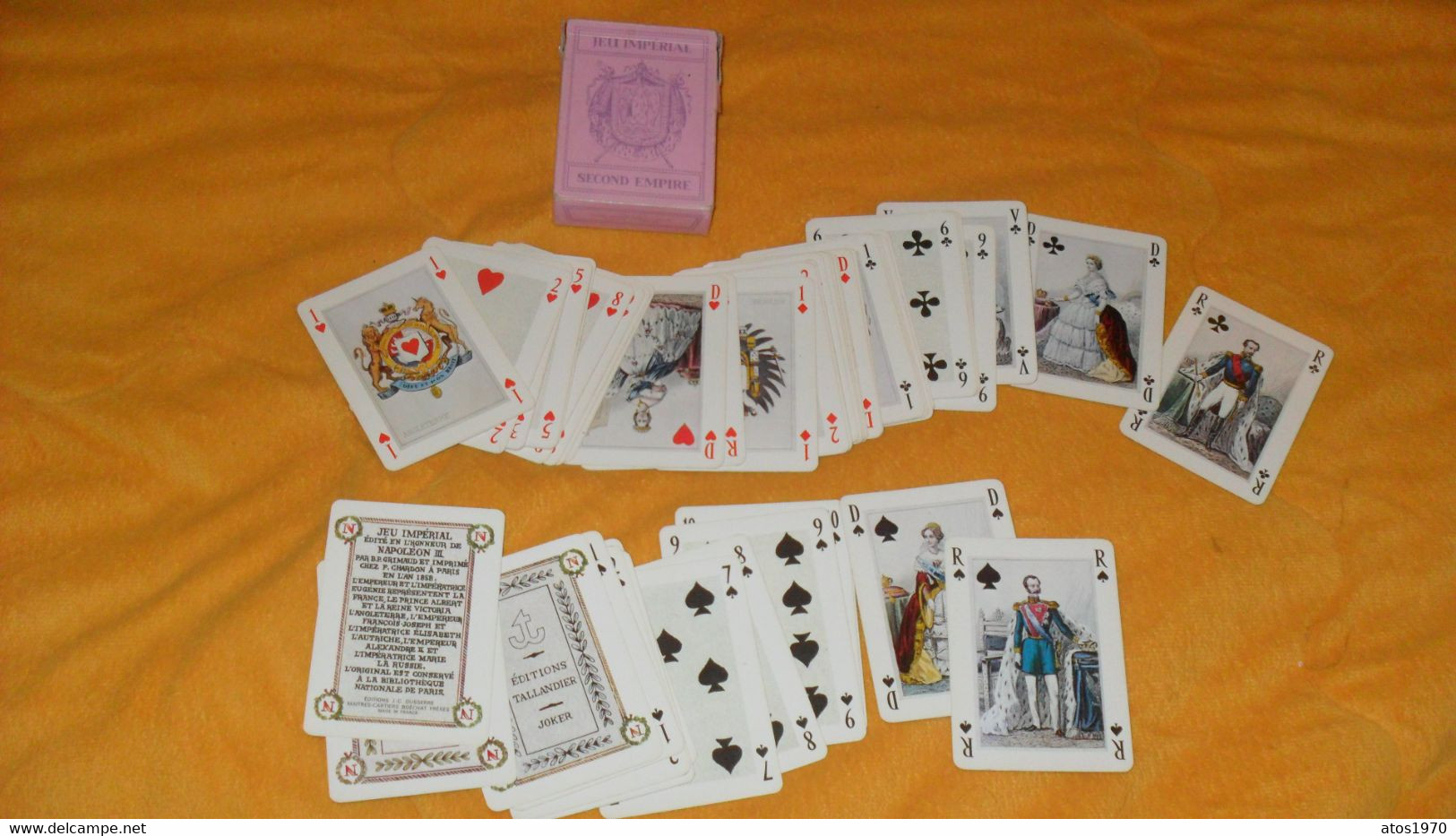 JEU DE CARTES ...NAPOLEON III JEU IMPERIAL SECOND EMPIRE..EDITIONS J.C. DUSSERRE.. - 54 Cartas