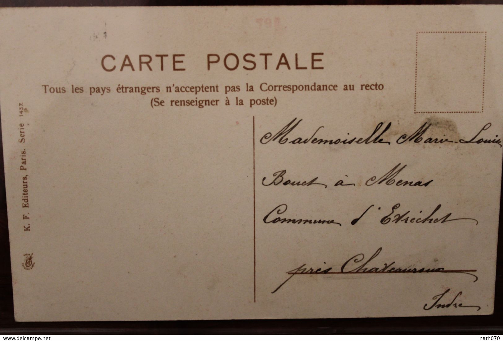 AK 1904 Animaux Habillés Poissons Carpe Humanisés Cpa 1er Avril Voyagée Pour Les Menas à Etrechet Indre - Geklede Dieren